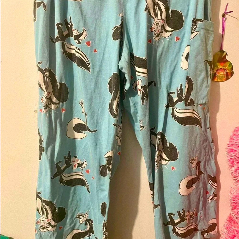 Vintage Pepe Le Pew and Penelope skunk pajamas